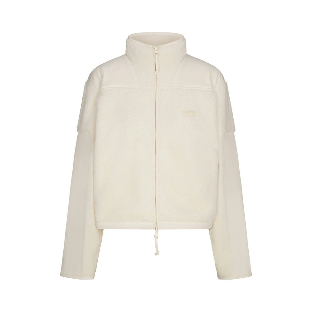 SKIMS Teddy Boxy Zip-Up NWT Cozy Faux Shearling Jacket size 2X